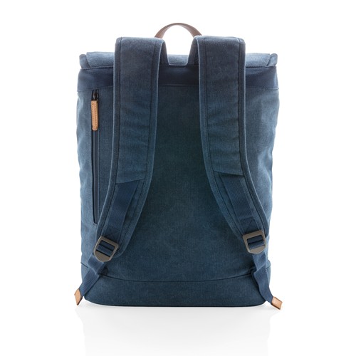 blue Mochila para portátil de lona sin PVC