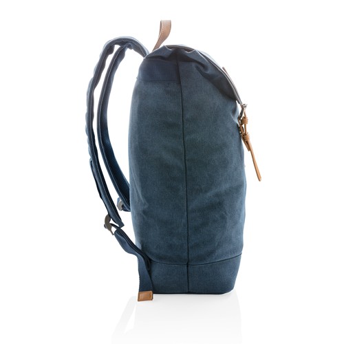 blue Mochila para portátil de lona sin PVC
