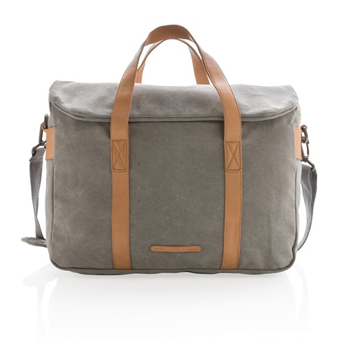 gray Bolsa para portátil de lona sin PVC
