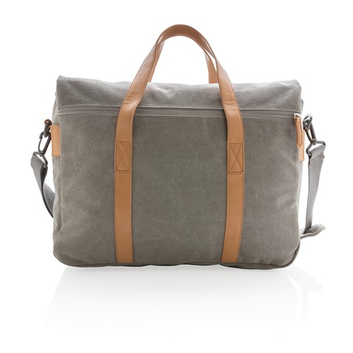 gray Bolsa para portátil de lona sin PVC