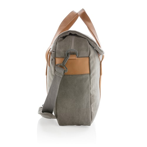 gray Bolsa para portátil de lona sin PVC
