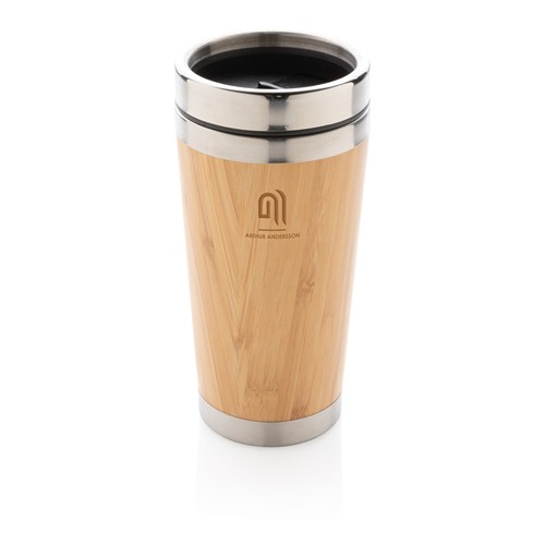 marrón Taza de bambú