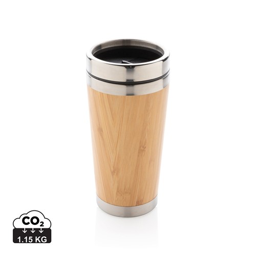 Mug double paroi en bambou - 1