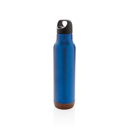 blue Botella al vacío de corcho antigoteo