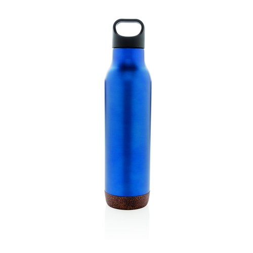 blue Botella al vacío de corcho antigoteo
