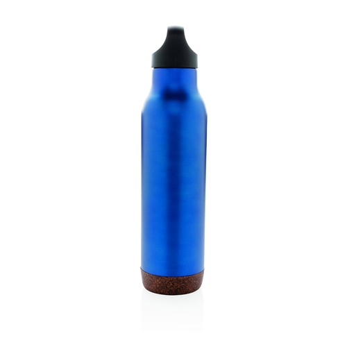 blue Botella al vacío de corcho antigoteo