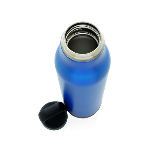 blue Botella al vacío de corcho antigoteo