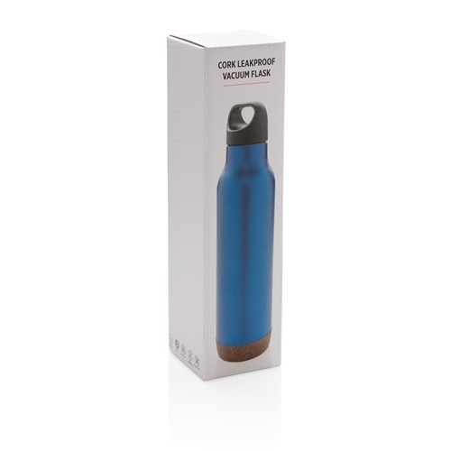 blue Botella al vacío de corcho antigoteo