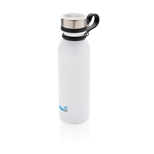 white Botella de cobre al vacío con asa