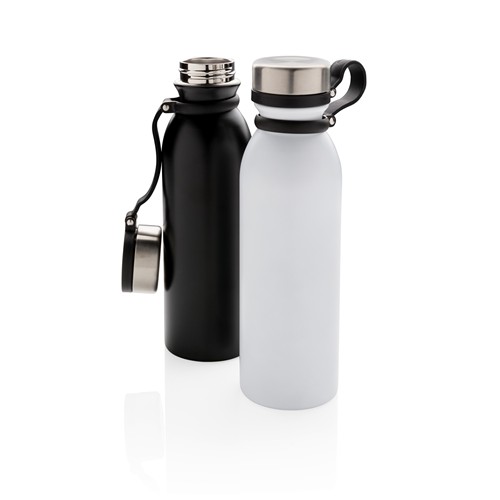white Botella de cobre al vacío con asa