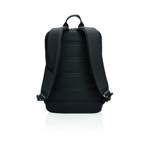 black Mochila Madrid antirobo con RFID y USB sin PVC