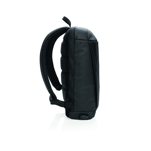 black Mochila Madrid antirobo con RFID y USB sin PVC