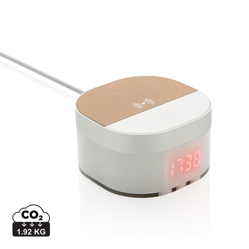 Chargeur à induction 5W avec horloge numérique Aria - 1
