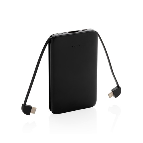 Batterie de secours 5000 mAh avec câbles intégrés - 2