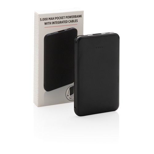 Batterie de secours 5000 mAh avec câbles intégrés - 10