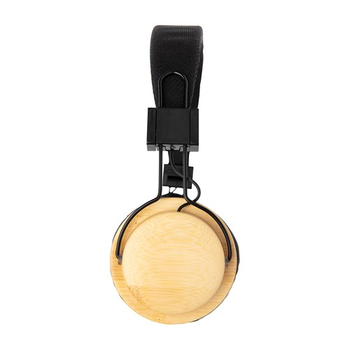Casque audio sans fil en bambou - 4