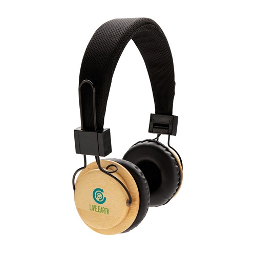 Casque audio sans fil en bambou - 9