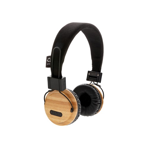 Casque audio sans fil en bambou - 2