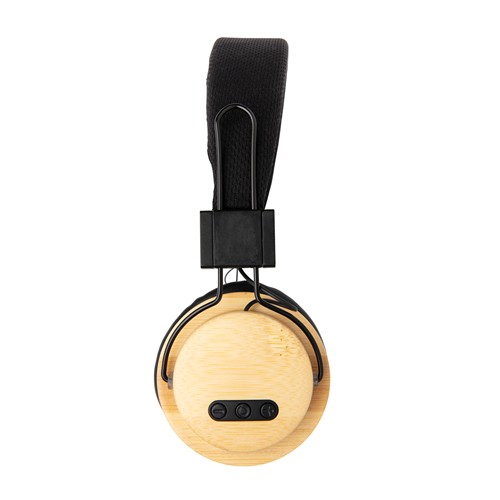 Casque audio sans fil en bambou - 5