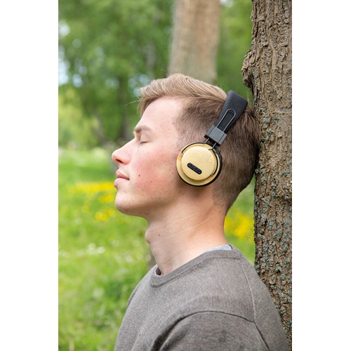 Casque audio sans fil en bambou - 10
