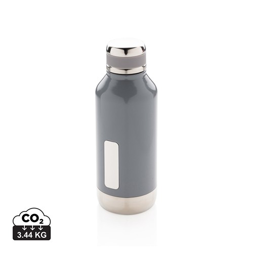 BOTELLA AL VACÍO ANTIGOTEO CON PLACA PARA LOGO