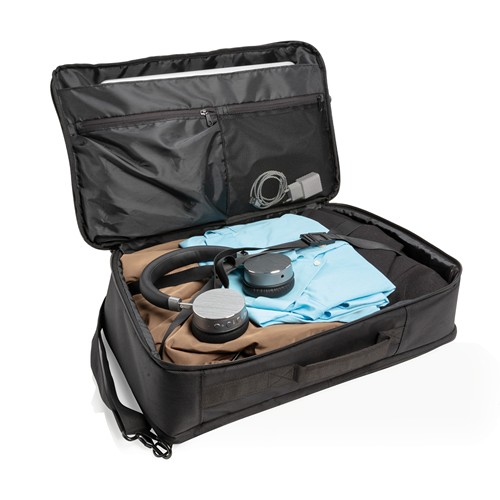 black Mochila de viaje convertible Swiss Peak sin PVC