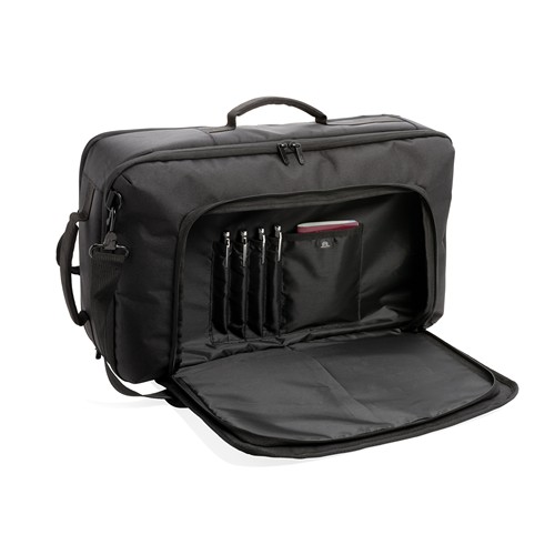 black Mochila de viaje convertible Swiss Peak sin PVC
