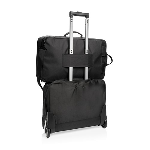 black Mochila de viaje convertible Swiss Peak sin PVC