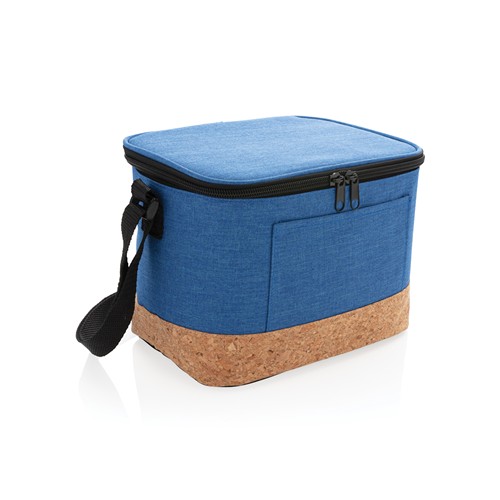 blue Bolsa y nevera bicolor con detalle de corcho