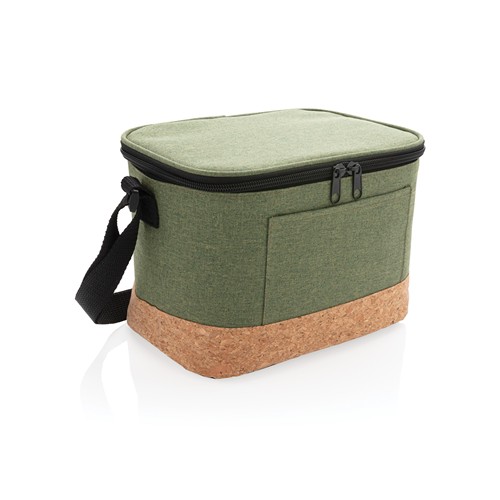 green Bolsa y nevera bicolor con detalle de corcho