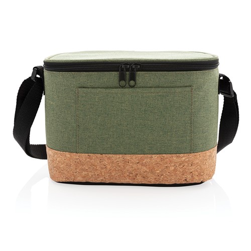 green Bolsa y nevera bicolor con detalle de corcho