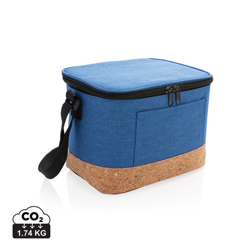 blue Bolsa y nevera bicolor con detalle de corcho