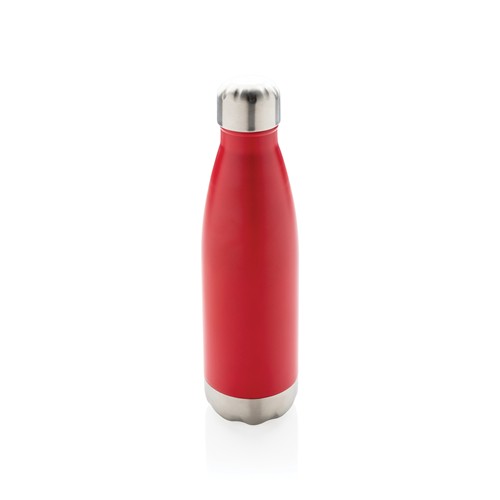 red Botella de acero inoxidable aislada al vacío