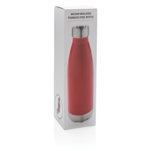 Botella de acero inoxidable aislada al vacío