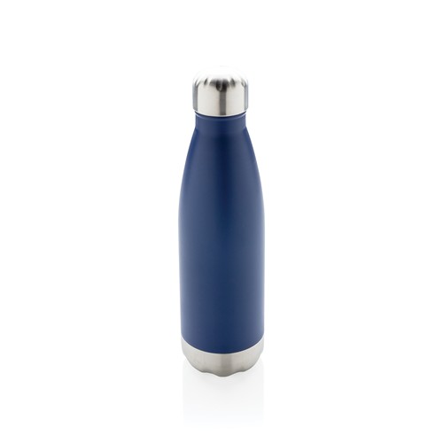 blue Botella de acero inoxidable aislada al vacío