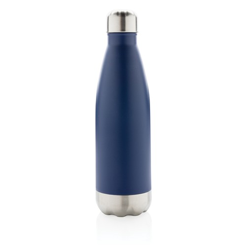blue Botella de acero inoxidable aislada al vacío