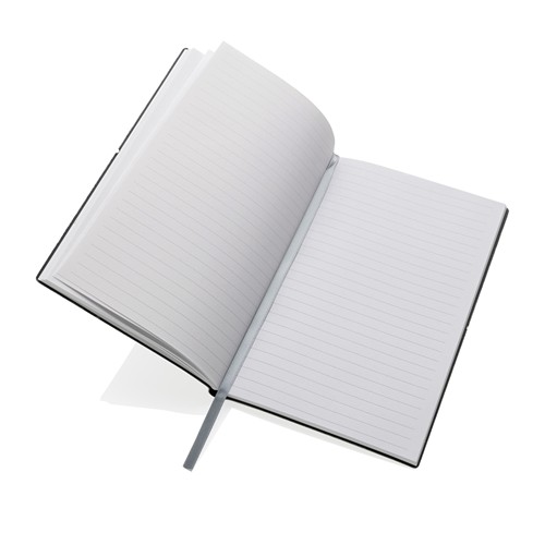 gris claro Libreta A5 de cuero reciclado GRS
