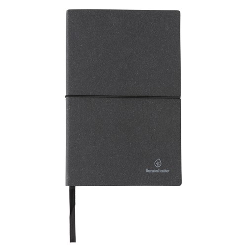 gray Libreta A5 de cuero reciclado GRS