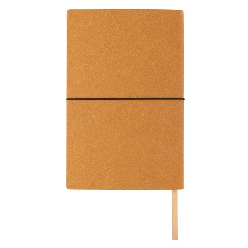 marrón Libreta A5 de cuero reciclado GRS