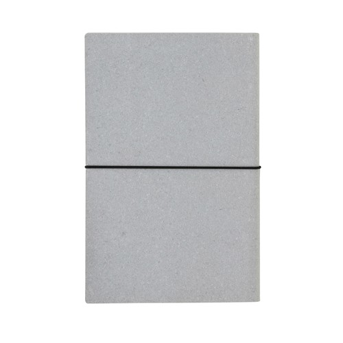 gris claro Libreta A5 de cuero reciclado GRS