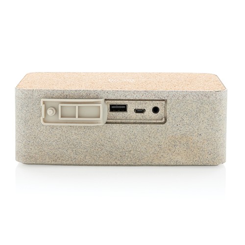 Enceinte 5W avec chargeur à induction en fibre de paille thumbnail 6
