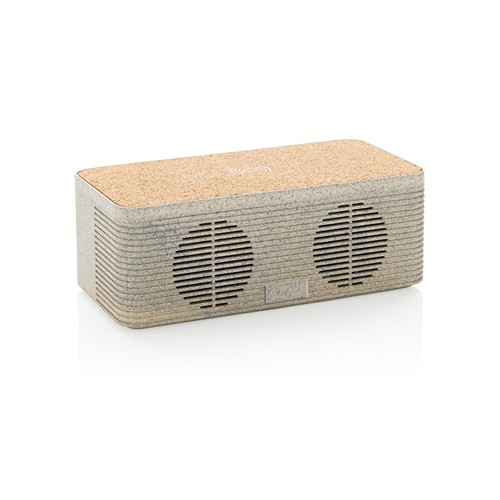 Enceinte 5W avec chargeur à induction en fibre de paille - 2