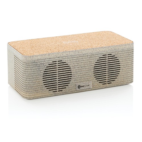 Enceinte 5W avec chargeur à induction en fibre de paille - 7