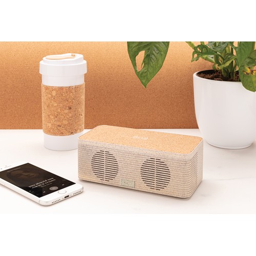 Enceinte 5W avec chargeur à induction en fibre de paille - 8