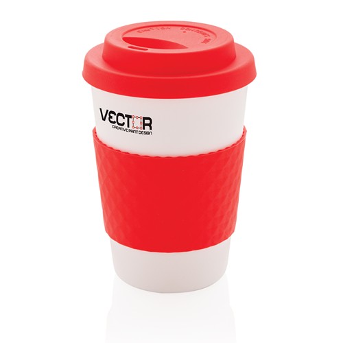 red Taza de café reutilizable 270ml