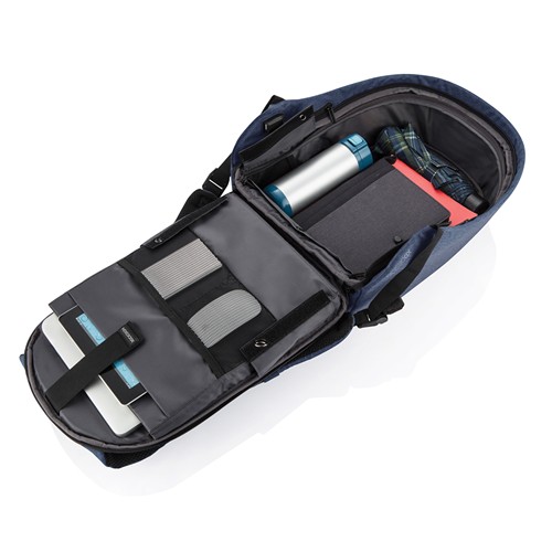 azul marino Bobby Hero Small, mochila antirrobo