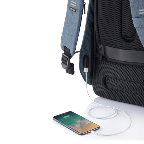 azul claro Bobby Hero Small, mochila antirrobo