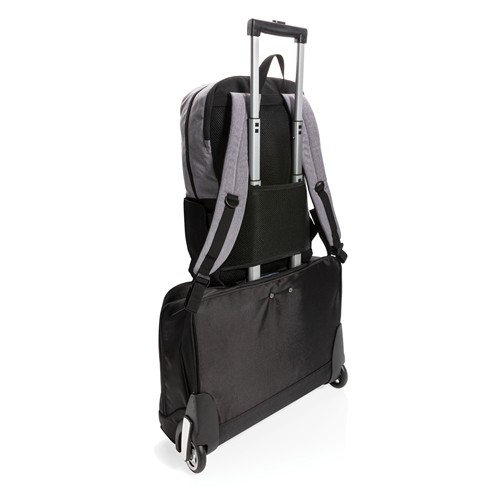 black Mochila moderna ordenador 15,6¨ USB y RFID sin PVC