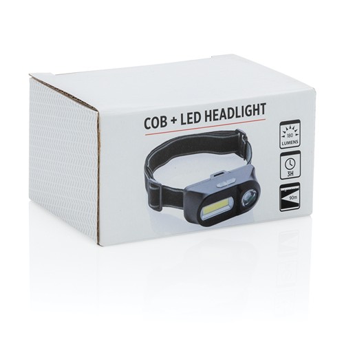 Lampe frontale avec LED et COB - 12