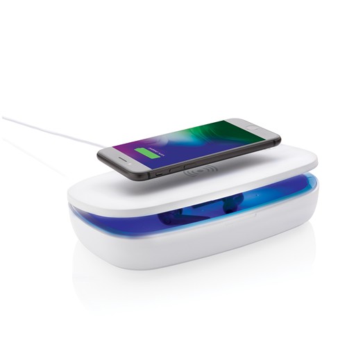 Boîte de stérilisation UV-C avec chargeur sans fil 5W - 13